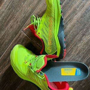 La Sportiva Jackal II trail shoes.